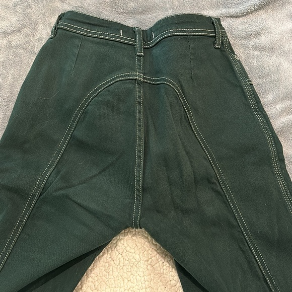 Dark Green Boot Cut/Flare Free People Jeans - Picture 5 of 6